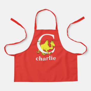 Tablier Dr Seuss's ABC : Letter C - White Add Your Name