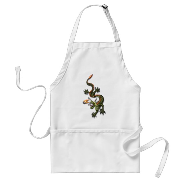 Tablier Dragon chinois et Pearl (Devant)