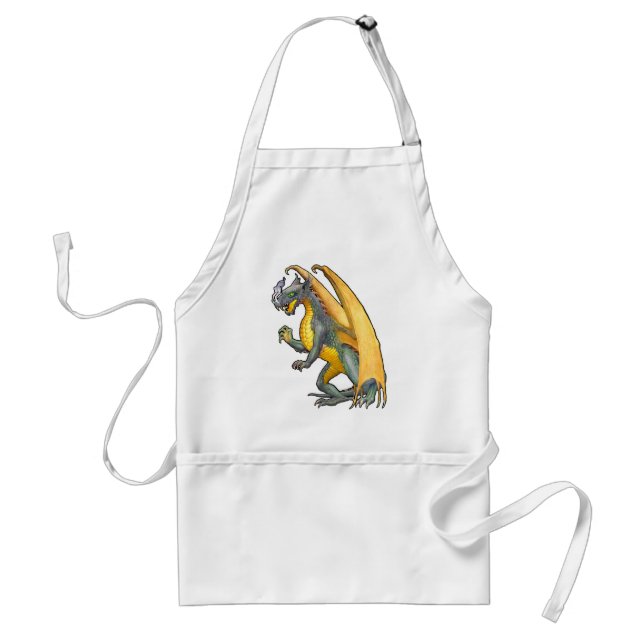 Tablier Dragon de respiration incendie (Devant)