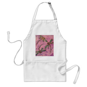 Tablier Dragonflies rose Fizz