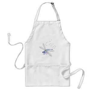 Tablier Dragonfly Blue Whimsical Cartoon Art