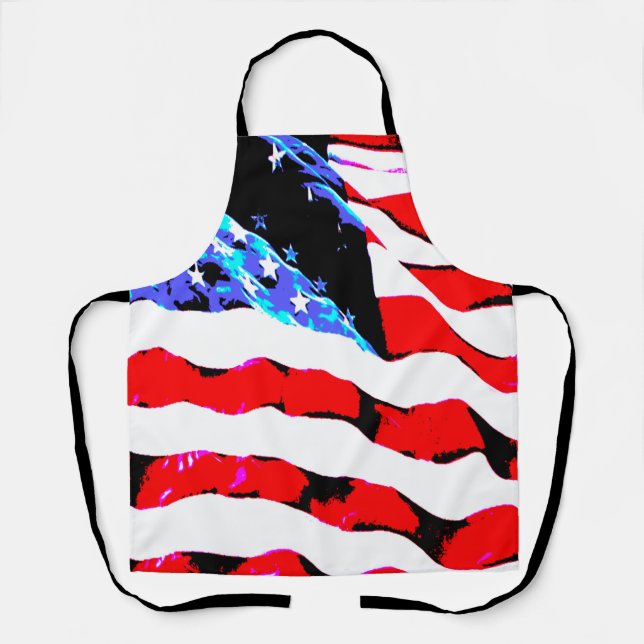 Tablier Drapeau américain (Recto)