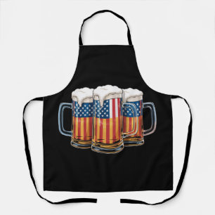 Tablier Drapeau américain Bière 4 juillet Merica Boire USA