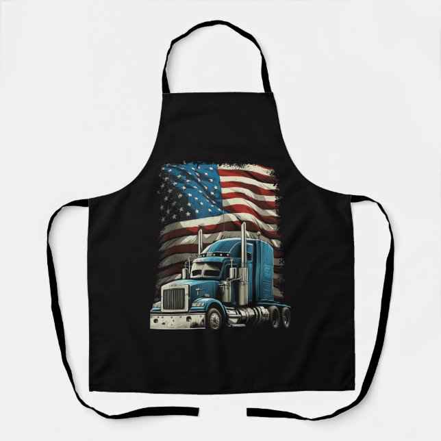Tablier Drapeau américain de camionnette pour voiture patr (Recto)