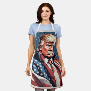 Tablier Drapeau américain épopé Trump Apron