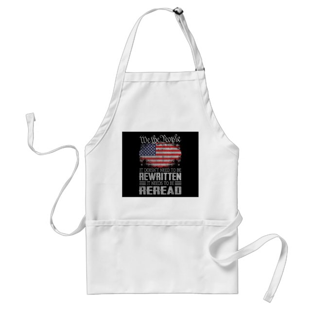 Tablier Drapeau américain La constitution des États-Unis d (Devant)