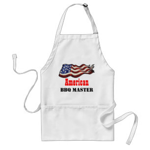 Tablier Drapeau américain ondulant le maître de BBQ