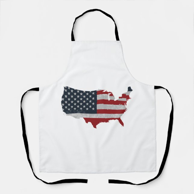 Tablier Drapeau américain Retro (Recto)