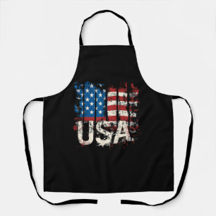 Tablier Drapeau américain rétro 4 juillet