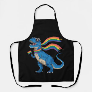 Tablier Drapeau arc-en-ciel Dino Trex Fierté gay allié LGB