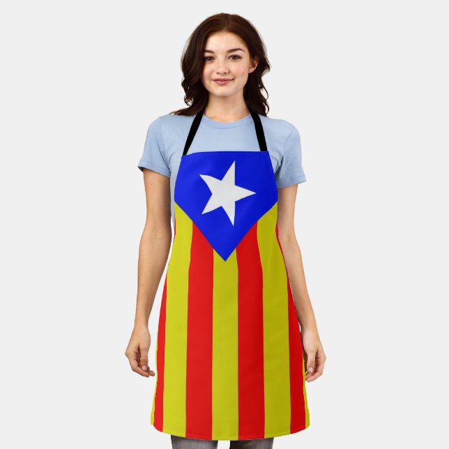 Tablier Drapeau catalan (Porté)