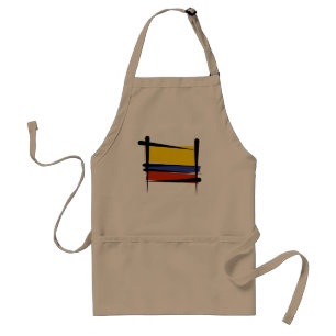 Tablier Drapeau de brosse de la Colombie