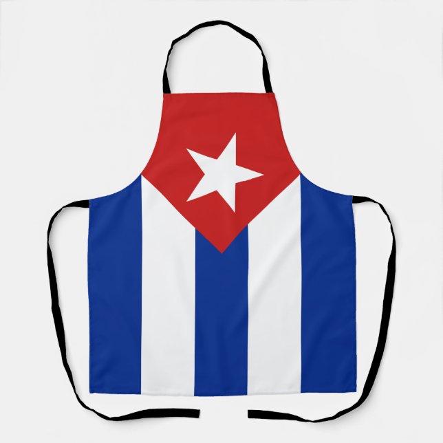 Tablier Drapeau de Cuba (Recto)