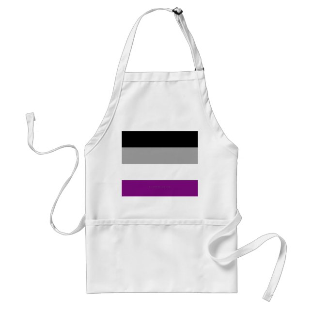 Tablier Drapeau de fierté asexué de SlipperyJoe mettant l' (Devant)
