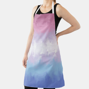 Tablier Drapeau de fierté bigenre abstrait fluffy pastel b