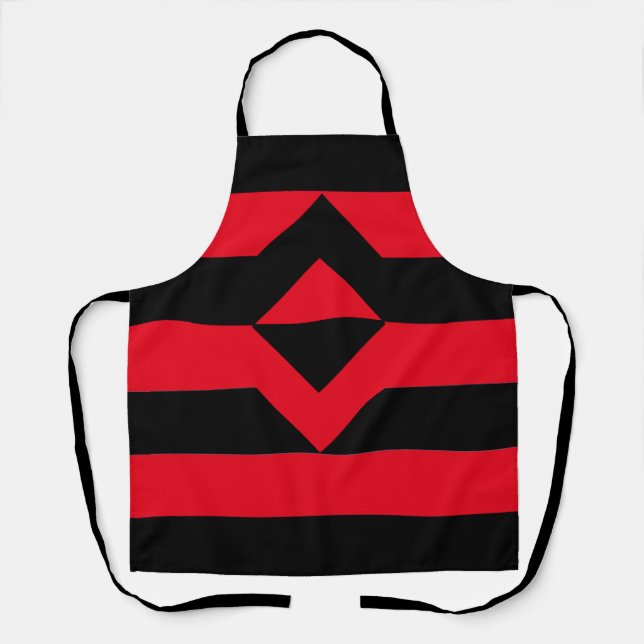 Tablier Drapeau de fierté du poing (Recto)