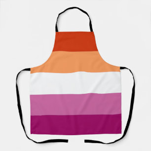 Tablier Drapeau de fierté lesbienne (5 bandes)