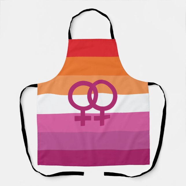 Tablier Drapeau de fierté lesbienne WLW (Recto)