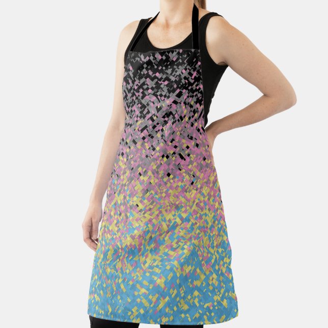 Tablier Drapeau de fierté polygender pixelisé funky tripan (Insitu)