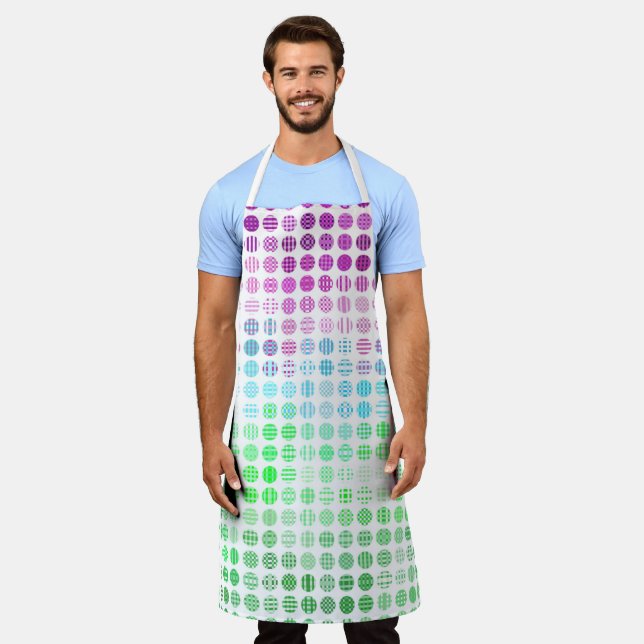 Tablier Drapeau de fierté Toric abstrait boho éclectique G (Porté)