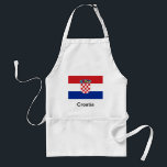 Tablier Drapeau de la Croatie<br><div class="desc">Le drapeau de la Croatie est l'un des symboles d'état de la Croatie. Il se compose de la taille trois égale, des rayures horizontales en couleurs rouge, du blanc et du bleu. Le drapeau combine les couleurs des drapeaux du royaume de la Croatie (rouge et blanche), du royaume de la...</div>
