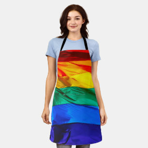 Tablier Drapeau de la fierté gay de SlipperyJoe's agitant 