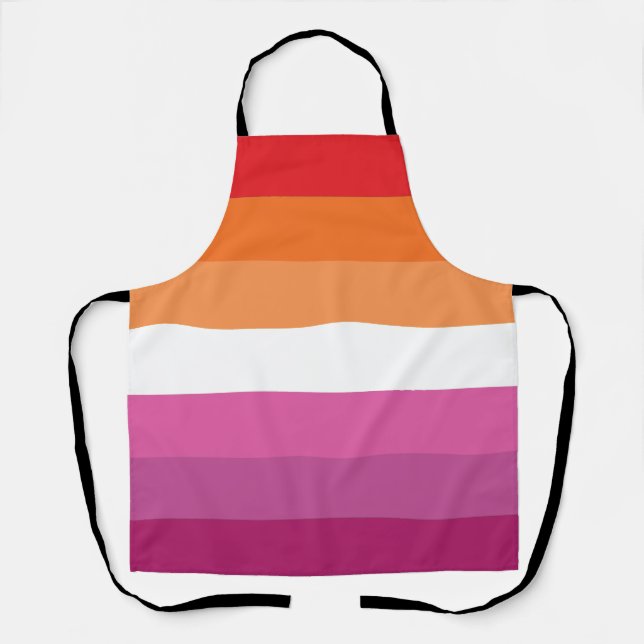 Tablier Drapeau de la fierté lesbienne (Recto)