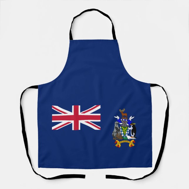 Tablier Drapeau de la Géorgie du Sud et des îles Sandwich  (Recto)
