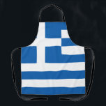 Tablier Drapeau de la Grèce<br><div class="desc">Drapeau patriotique de la Grèce.</div>
