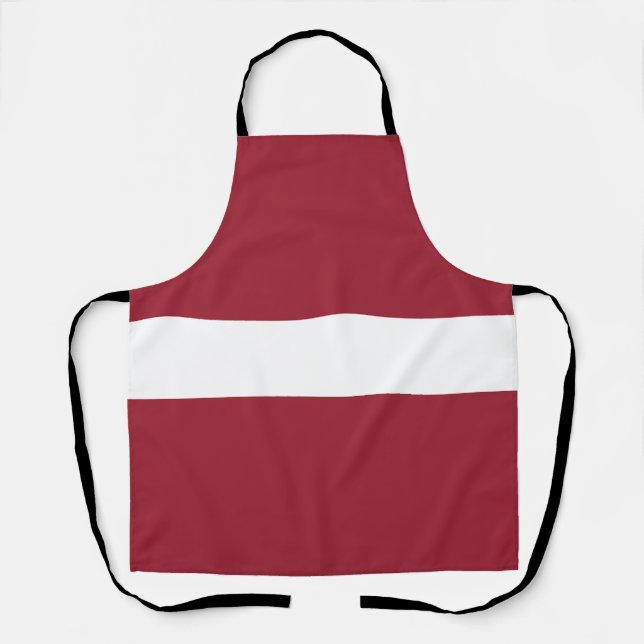 Tablier Drapeau de la Lettonie (Recto)