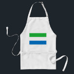 Tablier Drapeau de la Sierra Leone<br><div class="desc">Drapeau patriotique de la Sierra Leone.</div>