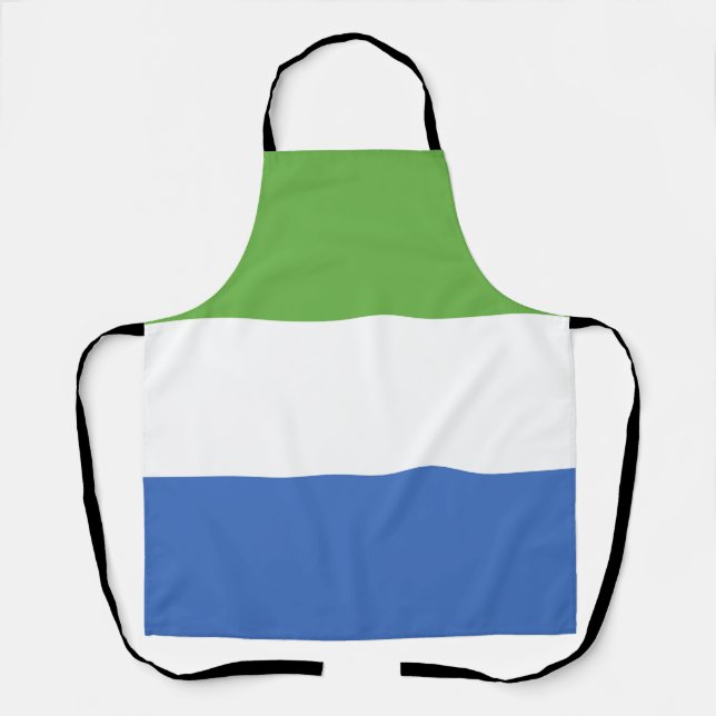 Tablier drapeau de la Sierra Leone (Recto)