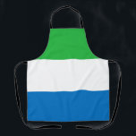 Tablier Drapeau de la Sierra Leone<br><div class="desc">Drapeau patriotique de la Sierra Leone.</div>