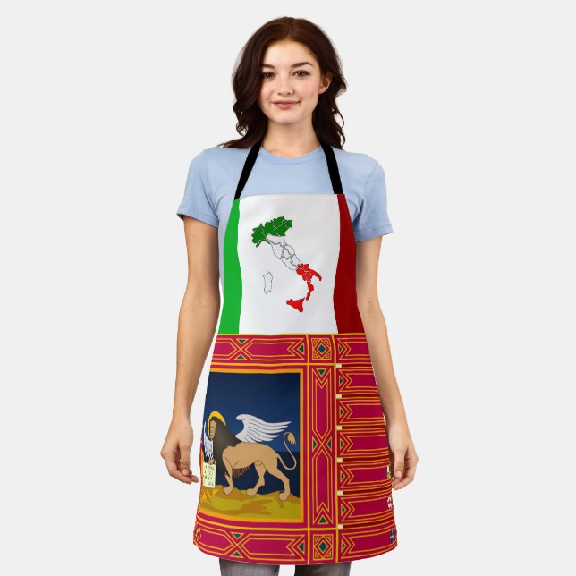 Tablier Drapeau de la Vénétie (Italie) (Porté)