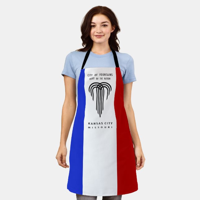Tablier Drapeau de la ville de Kansas Apron (Porté)