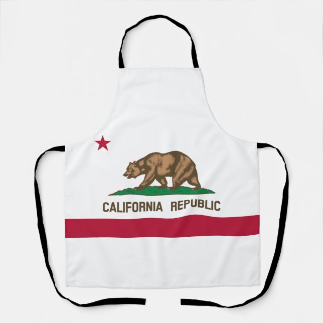 Tablier Drapeau de l'État de la République de Californie (Recto)