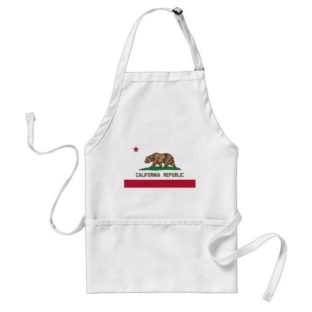 Tablier Drapeau de l'État de la République de Californie (Devant)