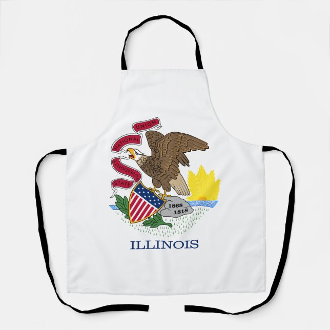 Tablier Drapeau de l'État de l'Illinois (Recto)