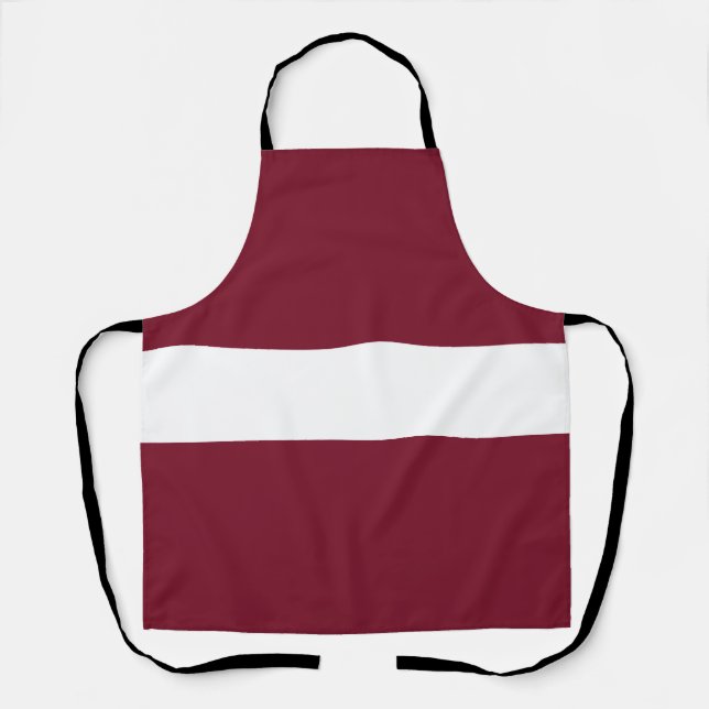 Tablier Drapeau de Lettonie (Recto)