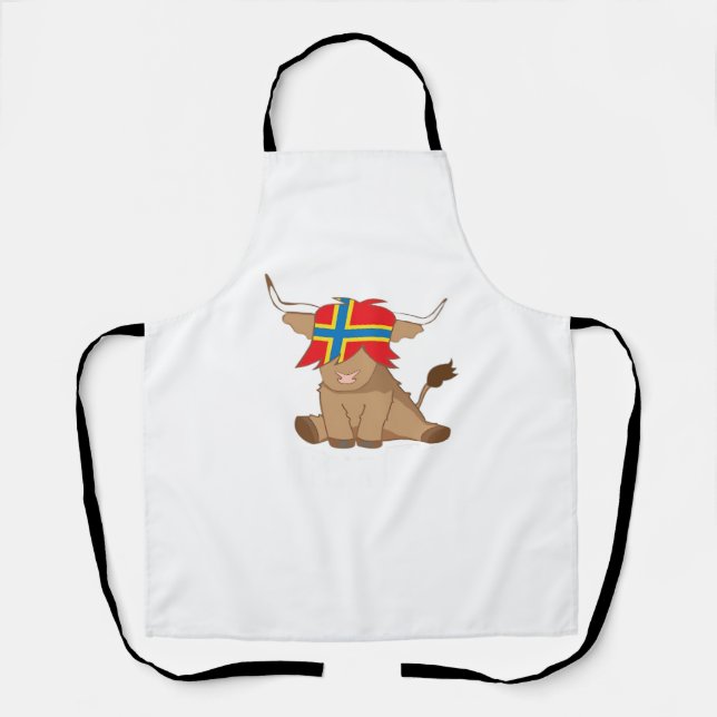 Tablier Drapeau de l'île d'Orkney cadeau écossais coupe de (Recto)