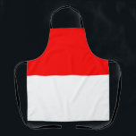 Tablier Drapeau de l'Indonésie<br><div class="desc">Drapeau patriotique de l'Indonésie.</div>