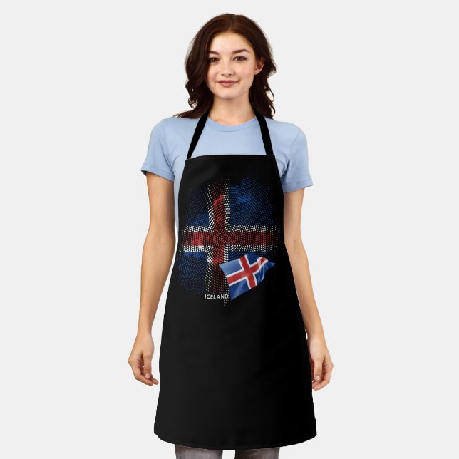 Tablier Drapeau de l'Islande (Porté)