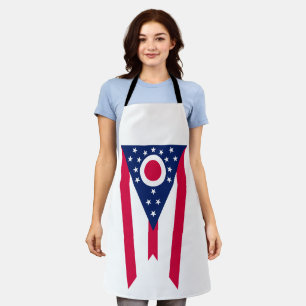 Tablier Drapeau de l'Ohio : la bannière Buckeye State