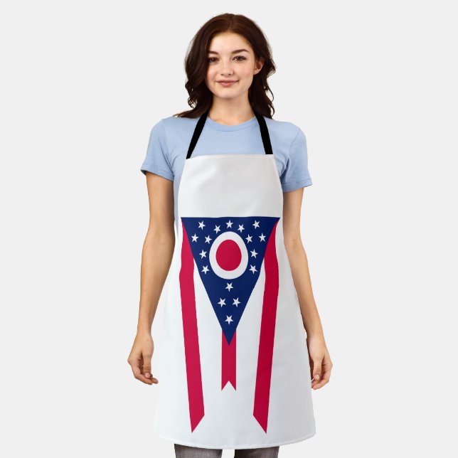 Tablier Drapeau de l'Ohio : La Bannière de l'État Buckeye (Porté)