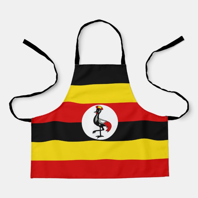 Tablier Drapeau de l'Ouganda (Recto)