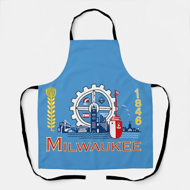 Tablier Drapeau de Milwaukee, Wisconsin  (Recto)