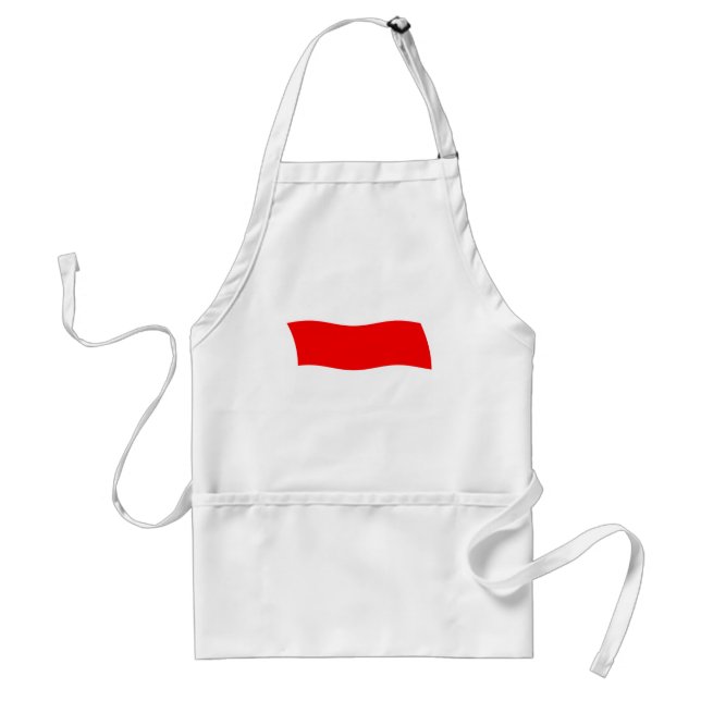 Tablier Drapeau de Monaco (Devant)