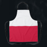Tablier Drapeau de Pologne<br><div class="desc">Drapeau patriotique de Pologne.</div>