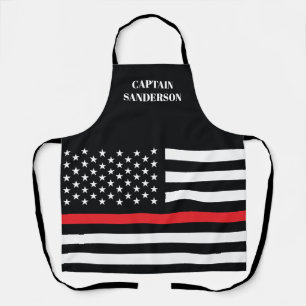 Tablier Drapeau de pompier mince Red Line Flag