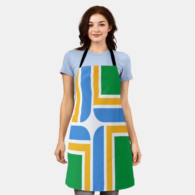 Tablier Drapeau de Portland City Apron (Porté)